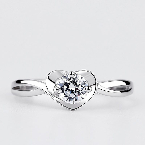 Модерен пръстен с декоративни камъни за жени-регулируем