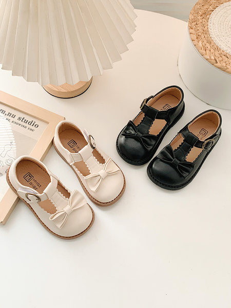 Детски обувки за момиче с панделка 