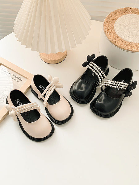 Модерни детски обувки с перли за момичета