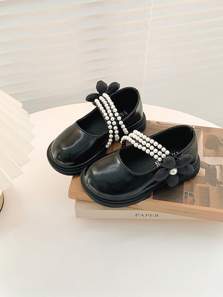 Модерни детски обувки с перли за момичета