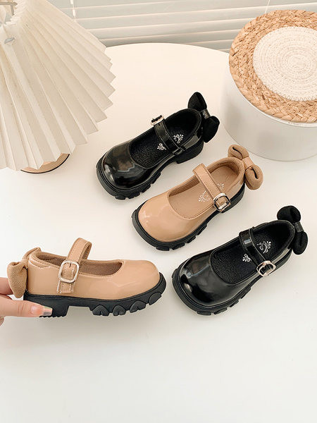 Детски обувки с панделка и велкро закопчаване