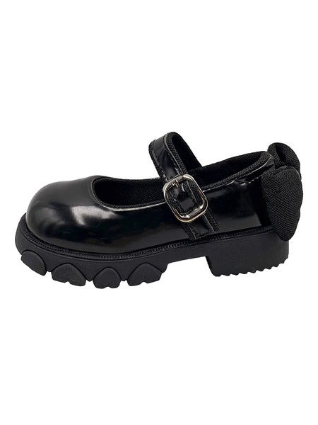 Детски обувки с панделка и велкро закопчаване