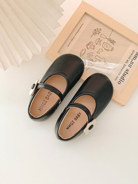 Детски кожени обувки в три цвята за момичета