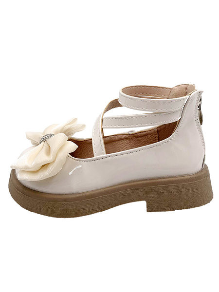 Детски ежедневни обувки за момичета с панделка и цип