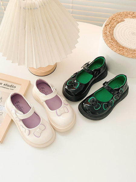 Ежедневни детски обувки с панделки за момичета