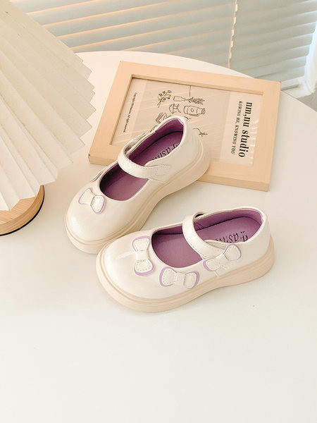 Ежедневни детски обувки с панделки за момичета