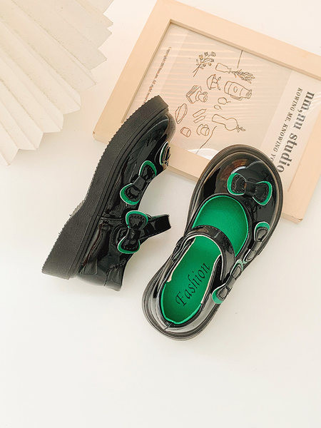 Ежедневни детски обувки с панделки за момичета