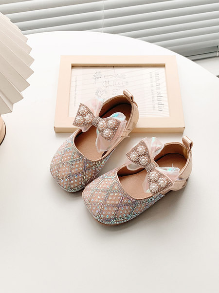 Pantofi formali pentru fete cu pietre si perle