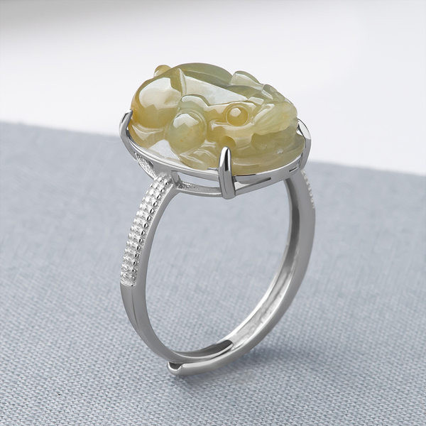 Inel casual cu piatra colorata pentru femei