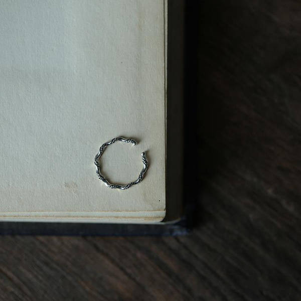 Inel casual pentru femei de culoare argintie