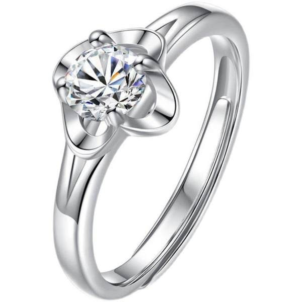 Elegants sieviešu gredzens ar dekoratīvu akmeni