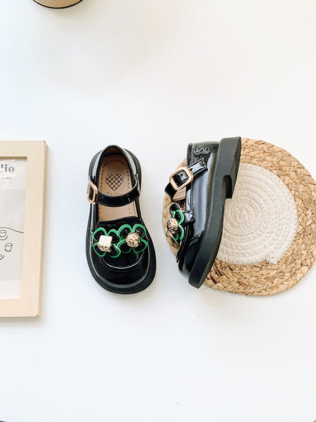 Pantofi copii pentru fete cu flori decorative