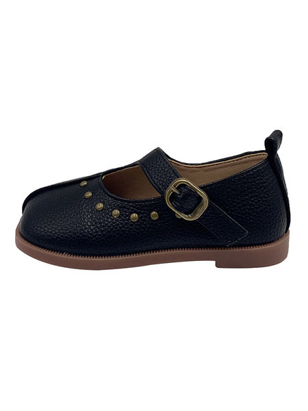 Pantofi casual pentru fete cu element metalic