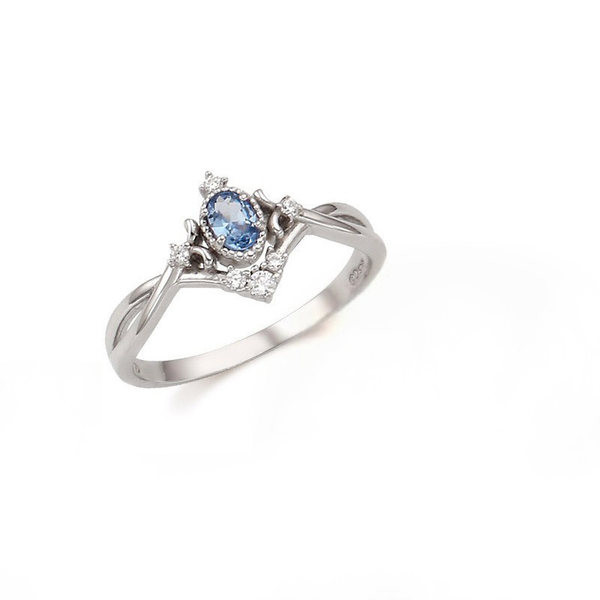 Inel de dama de aur model nou cu pietre colorate