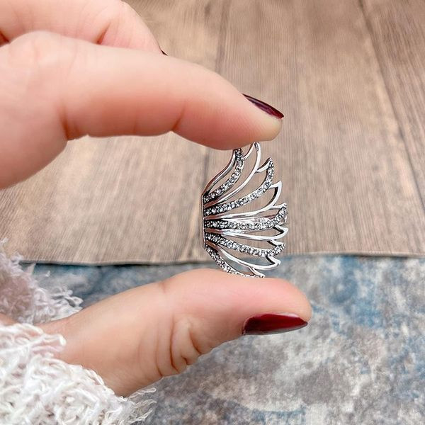 Inel de dama reglabil cu coada de Phoenix si pietre decorative