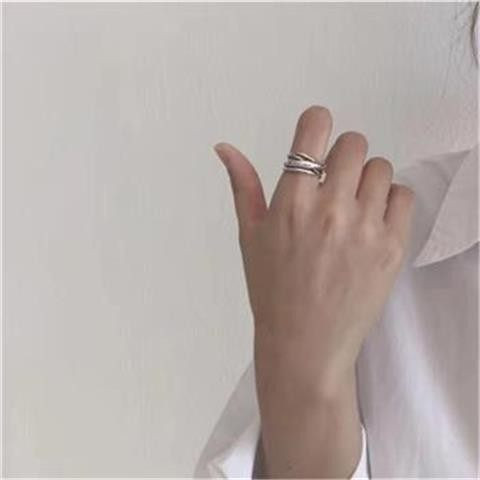 Tiszta modell állítható női gyűrű ezüst színben