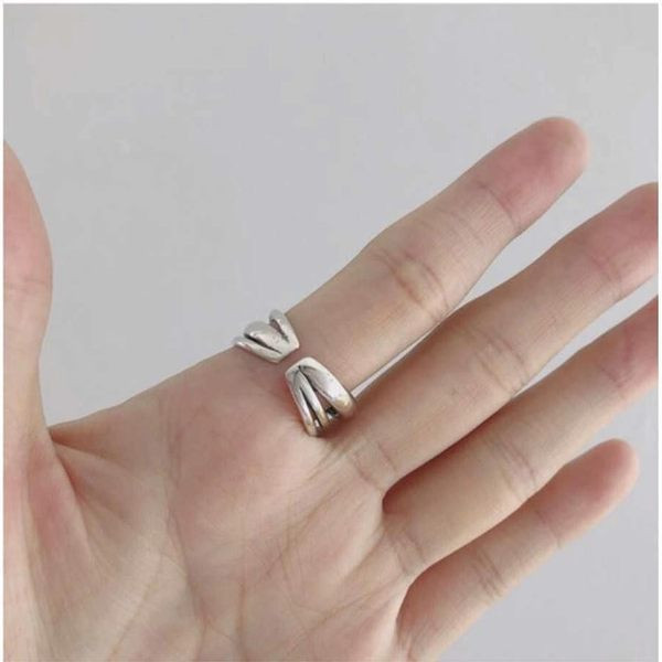 Tiszta modell állítható női gyűrű ezüst színben