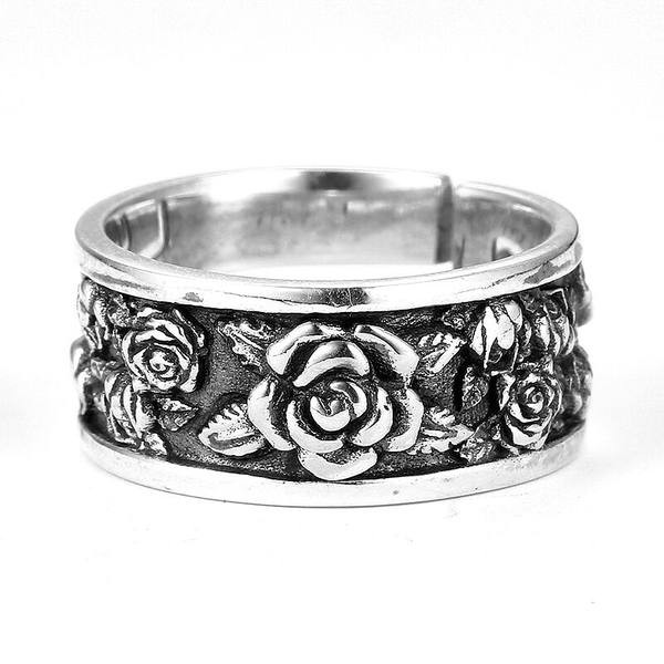 Inel de dama cu motiv floral