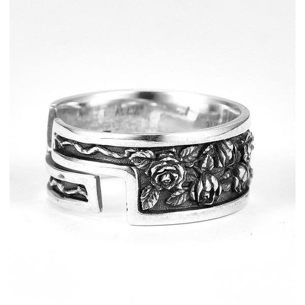 Inel de dama cu motiv floral