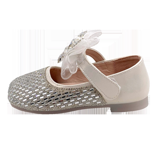 Pantofi copii cu paiete si panglica