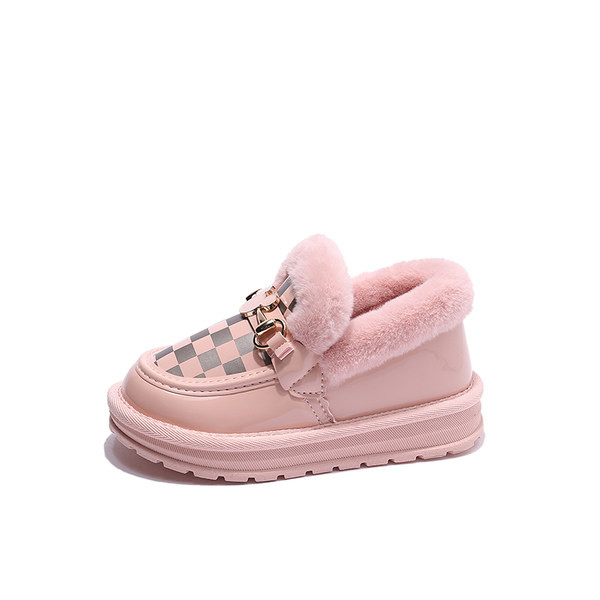 Pantofi pentru fete din lână cu toc înalt