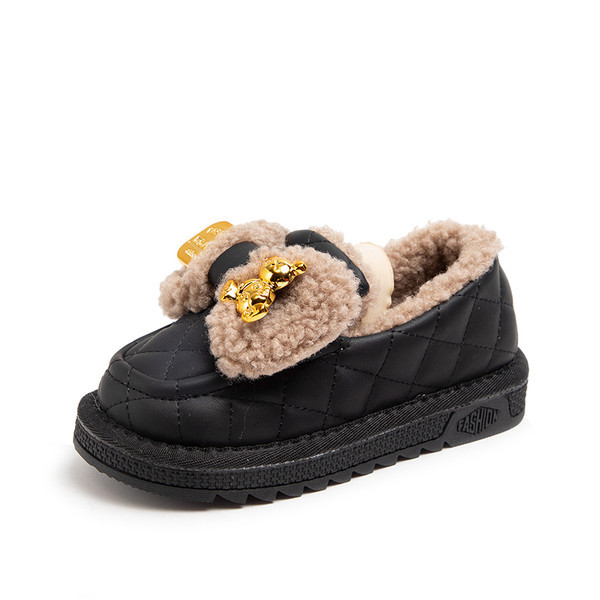 Pantofi casual matlasati cu panglica pentru fete