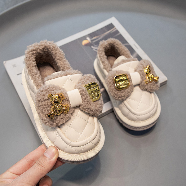 Pantofi casual matlasati cu panglica pentru fete