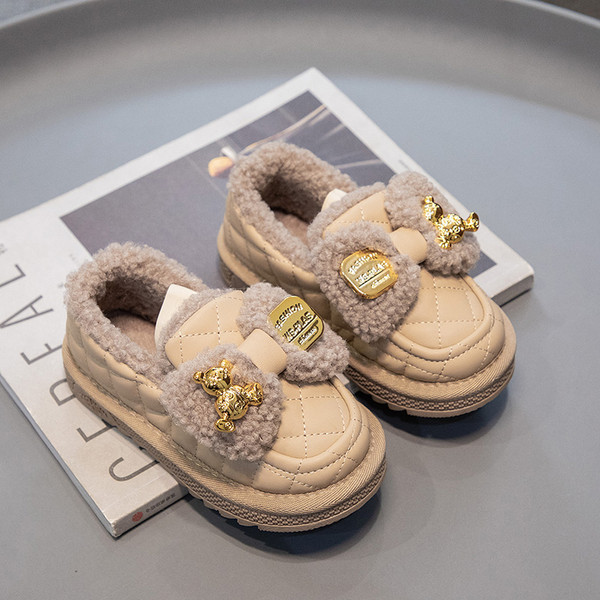 Pantofi casual matlasati cu panglica pentru fete