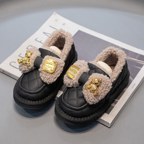 Pantofi casual matlasati cu panglica pentru fete