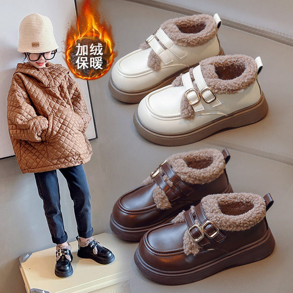 Pantofi de toamna-iarna cu puf interior