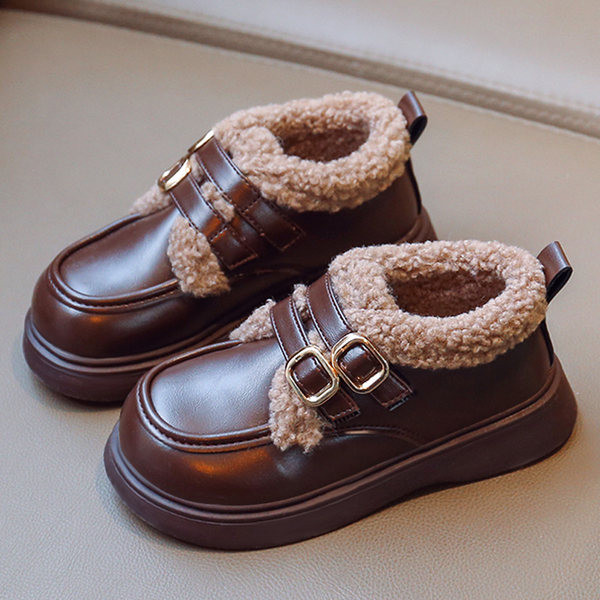 Pantofi de toamna-iarna cu puf interior