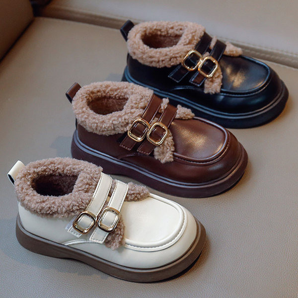 Pantofi de toamna-iarna cu puf interior