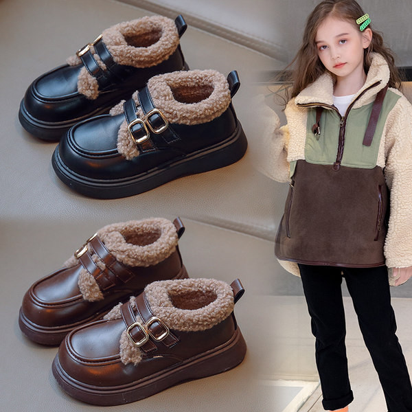 Pantofi copii toamna-iarna cu catarama