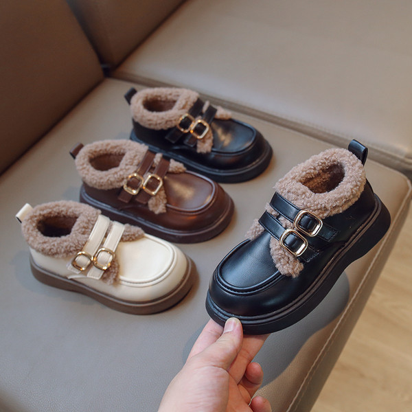 Pantofi copii toamna-iarna cu catarama