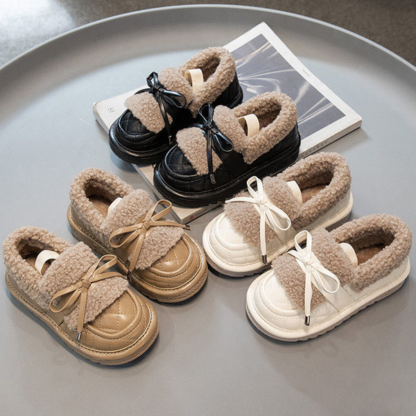 Pantofi polar pentru fete din piele ecologica