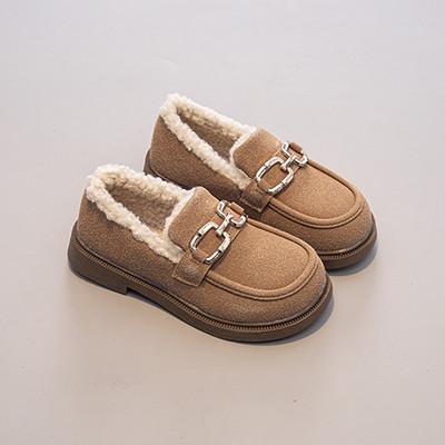 Fleece παπούτσια για κορίτσια με μεταλλικά στοιχεία