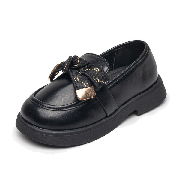 Pantofi casual din piele ecologica cu panglica pentru fete