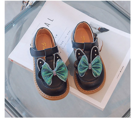 Pantofi pentru copii cu panglica 3D in doua culori