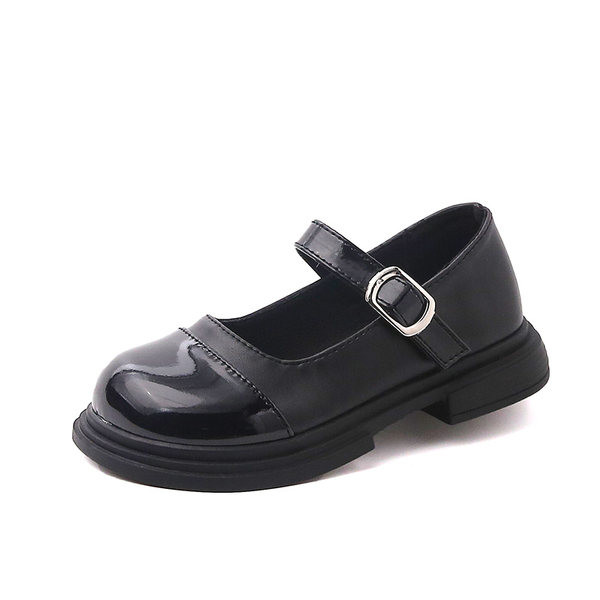 Pantofi copii din piele neagra