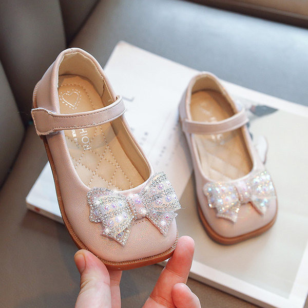 Pantofi copii pentru fete - cu pietre si inchidere cu velcro