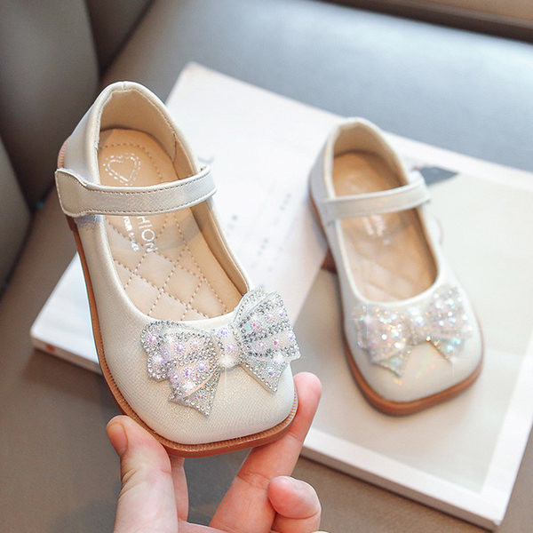 Pantofi copii pentru fete - cu pietre si inchidere cu velcro