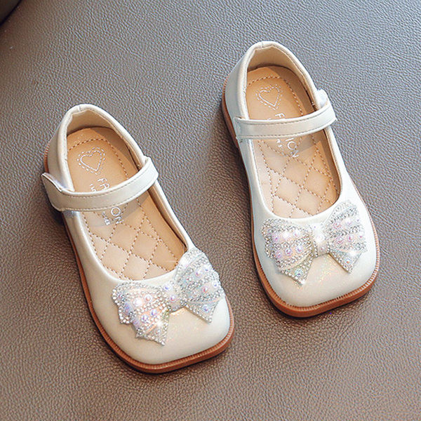 Pantofi copii pentru fete - cu pietre si inchidere cu velcro