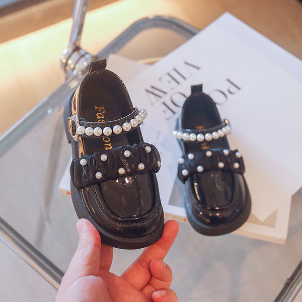 Pantofi copii pentru fete - cu perle