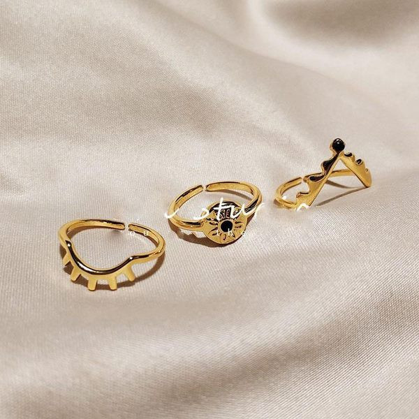 Inel de zi cu zi de culoare aurie