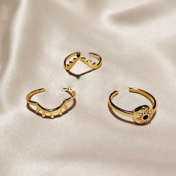 Inel de zi cu zi de culoare aurie