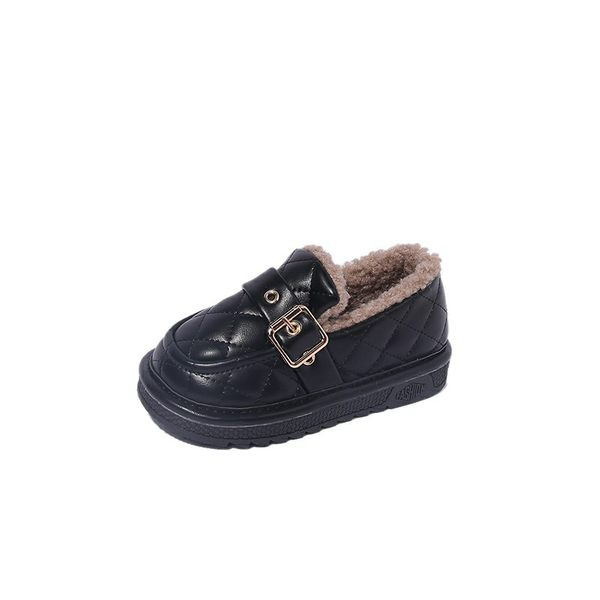 Pantofi matlasati pentru copii cu catarama si captuseala din puf