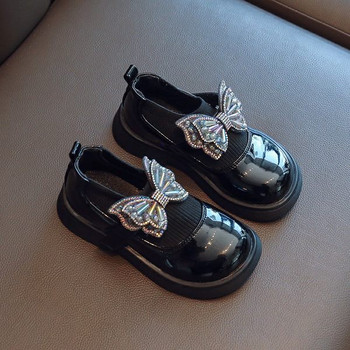 Модерни детски обувки с панделка за момичета