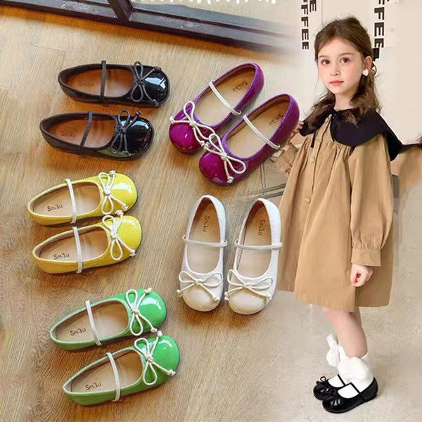 Pantofi la moda pentru copii cu panglica in mai multe culori