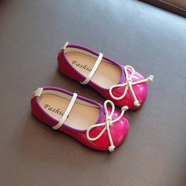 Pantofi la moda pentru copii cu panglica in mai multe culori