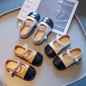 Παιδικά casual παπούτσια για κορίτσια με velcro και πέρλες